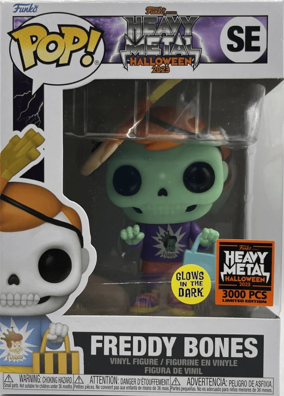 Freddy Bones #SE Funko Pop from Heavy Metal Halloween 2023