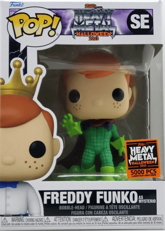 Freddy Funko as Mysterio #SE Funko Pop from Heavy Metal Halloween 2023