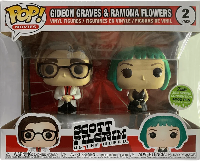 Gideon Graves & Ramona Flowers #2 PACK Funko Pop from Scott Pilgrim