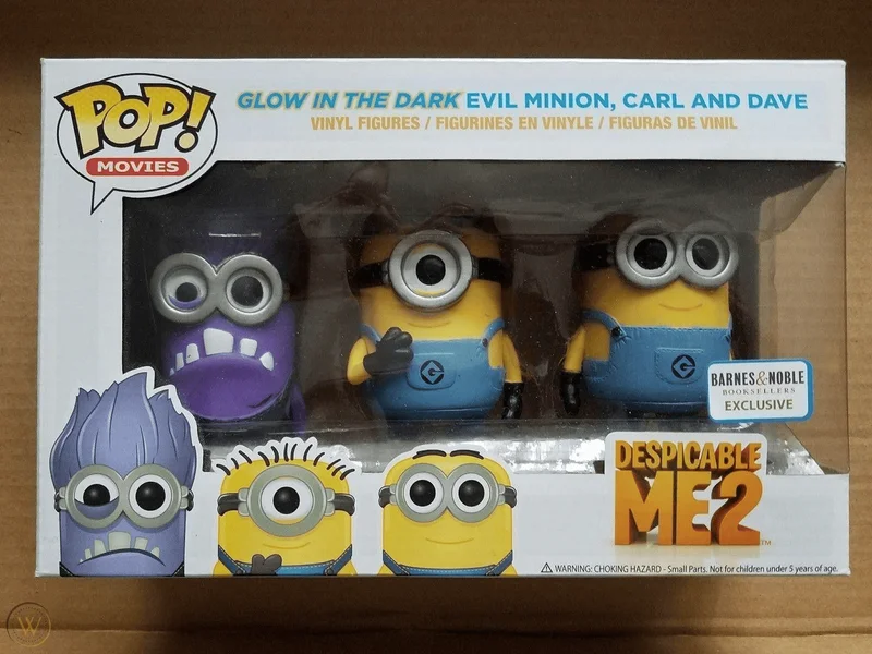 Evil Minion Carl and Dave #3 Pack Funko Pop from Despicable Me 2