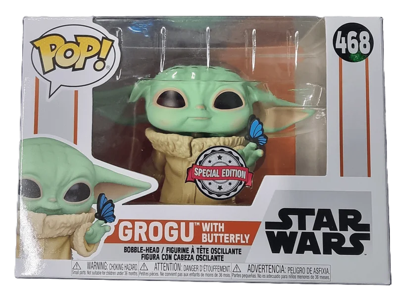 Grogu with Butterfly #468 Funko Pop from Star Wars