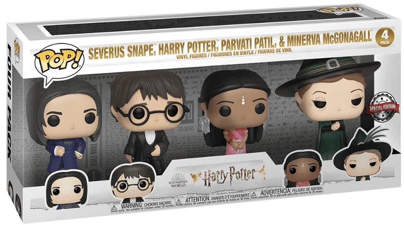 Severus Snape, Harry Potter, Parvati Patil & Minerva McGonagall #4 PACK Funko Pop from Harry Potter