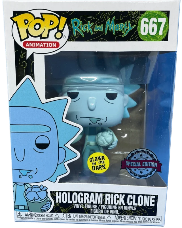 Hologram Rick Clone #667 Funko Pop from Rick and Morty