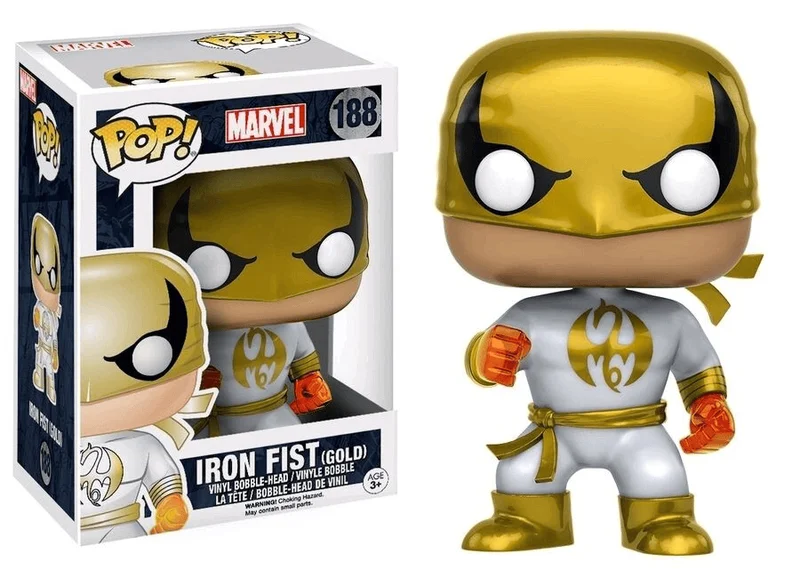 Iron Fist (Gold) #188 Funko Pop from Marvel