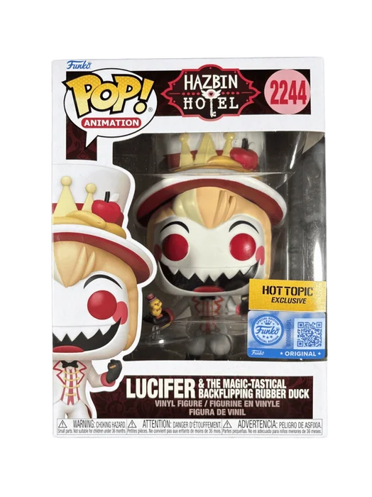 Lucifer & Magic-Tastical Backflipping Rubber Duck #2244 Funko Pop from Hazbin Hotel