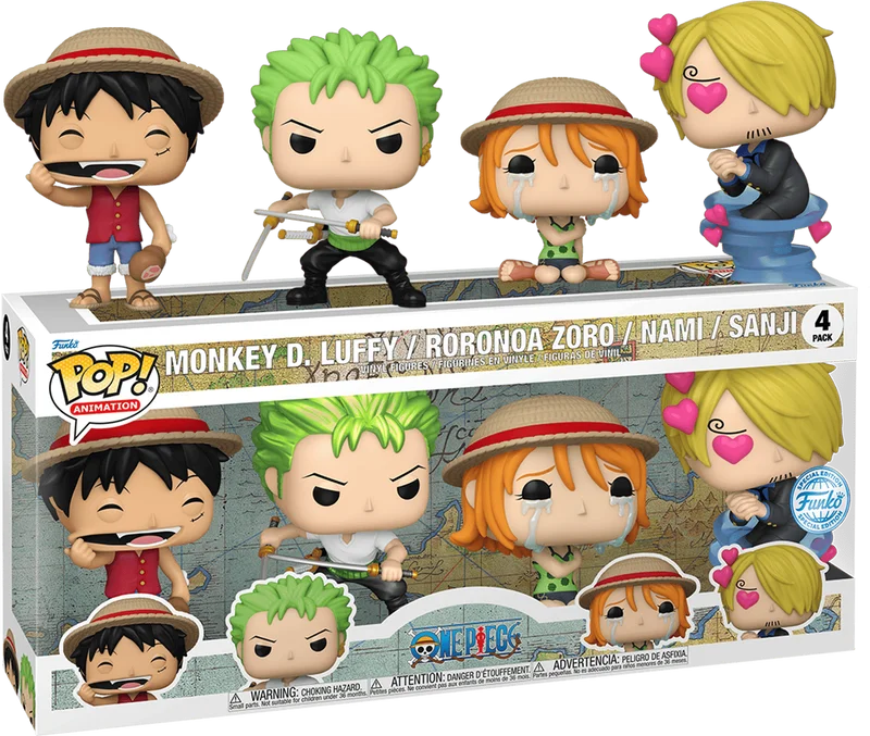 Monkey D. Luffy / Roronoa Zoro / Nami / Sanji #4 PACK Funko Pop from One Piece