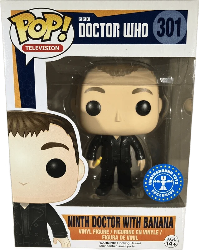 Ninth Doctor With Banana #301 Funko Pop from Doctor Who