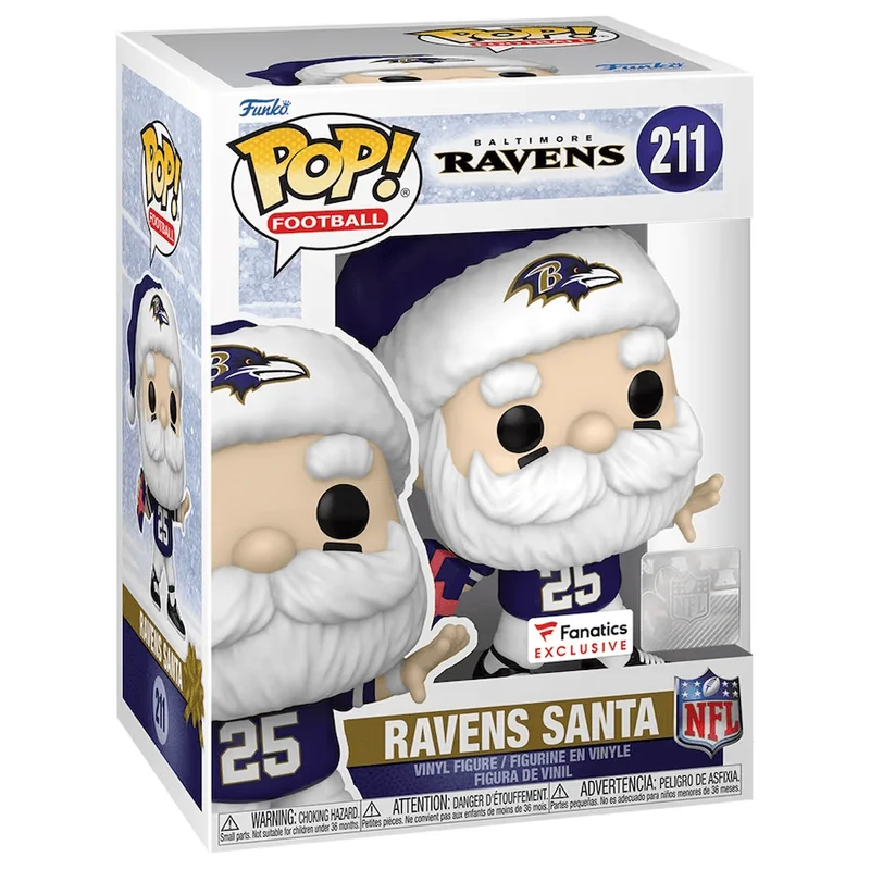 Ravens Santa #211 Funko Pop from Baltimore Ravens