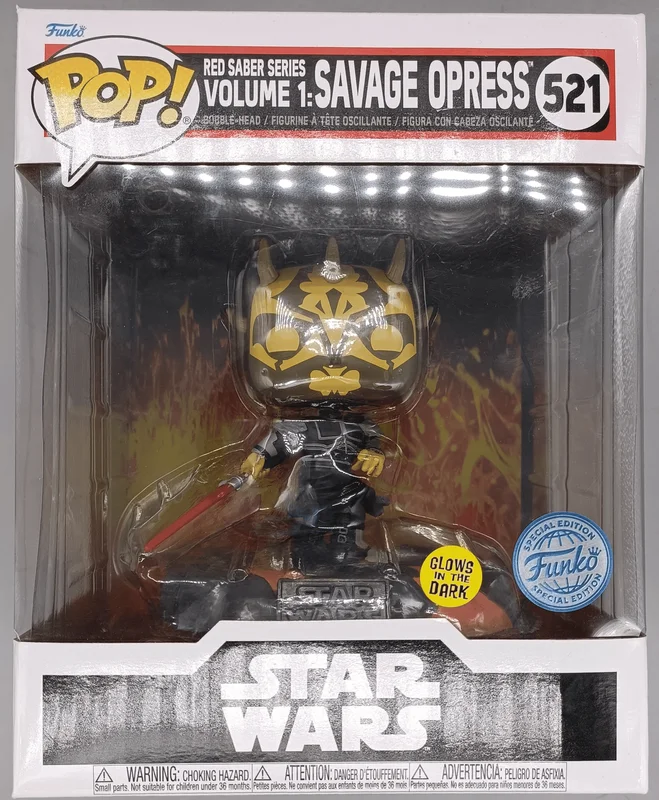 Red Saber Series Volume 1: Savage Opress #521 Funko Pop from Star Wars