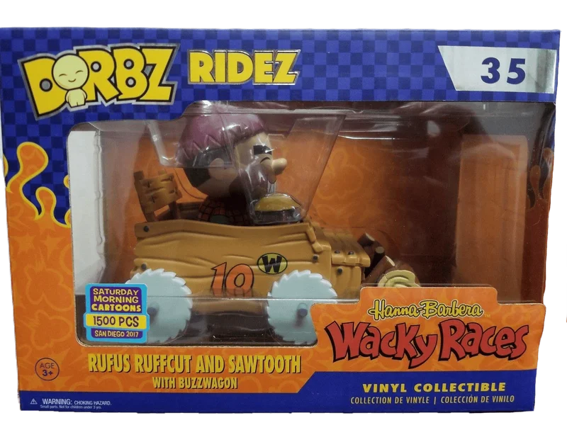 Rufus Ruffcut and Sawtooth with Buzzwagon #35 Funko Pop from Wacky Races