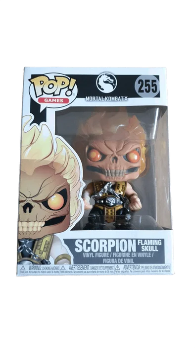 Scorpion Flaming Skull #255 Funko Pop from Mortal Kombat