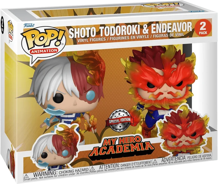 Shoto Todoroki & Endeavor #2 PACK Funko Pop from My Hero Academia