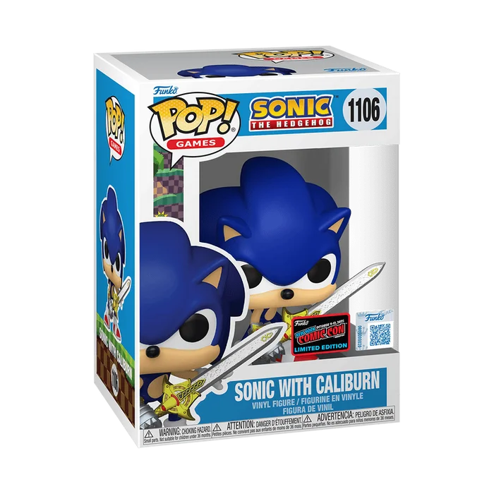 Sonic with Caliburn #1106 Funko Pop from Sonic The Hedgehog