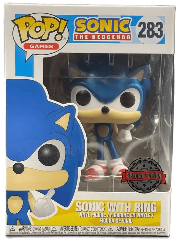 Sonic with Ring #283 Funko Pop from Sonic The Hedgehog
