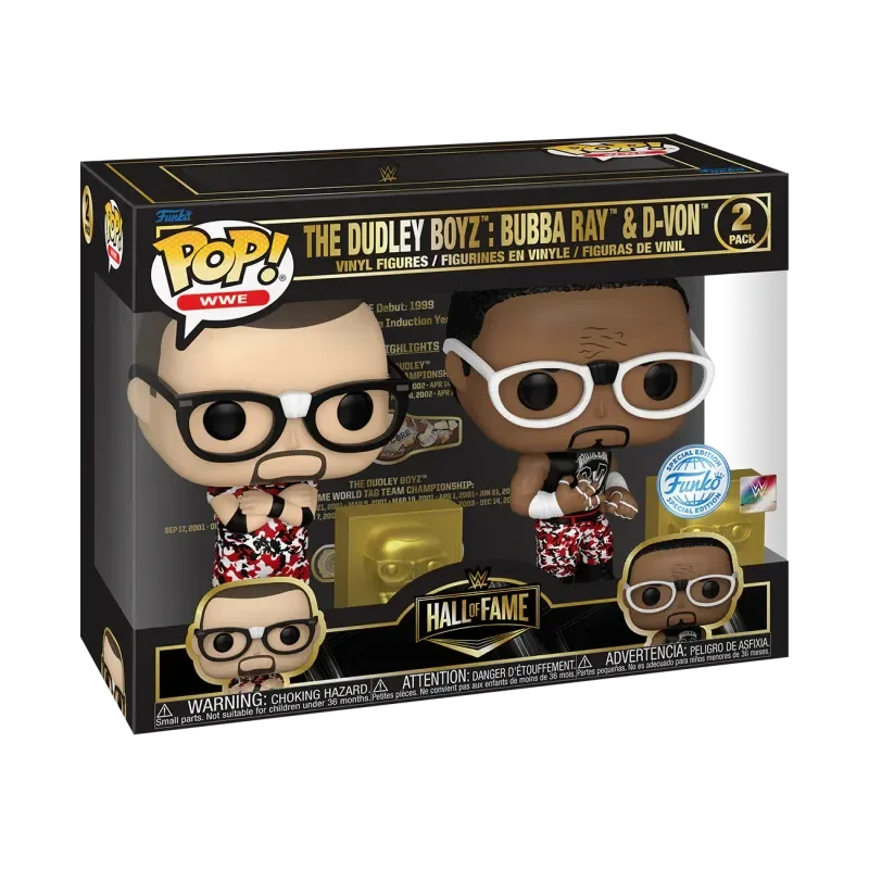 The Dudley Boyz: Bubba Ray and D-Von #2 PACK Funko Pop from WWE