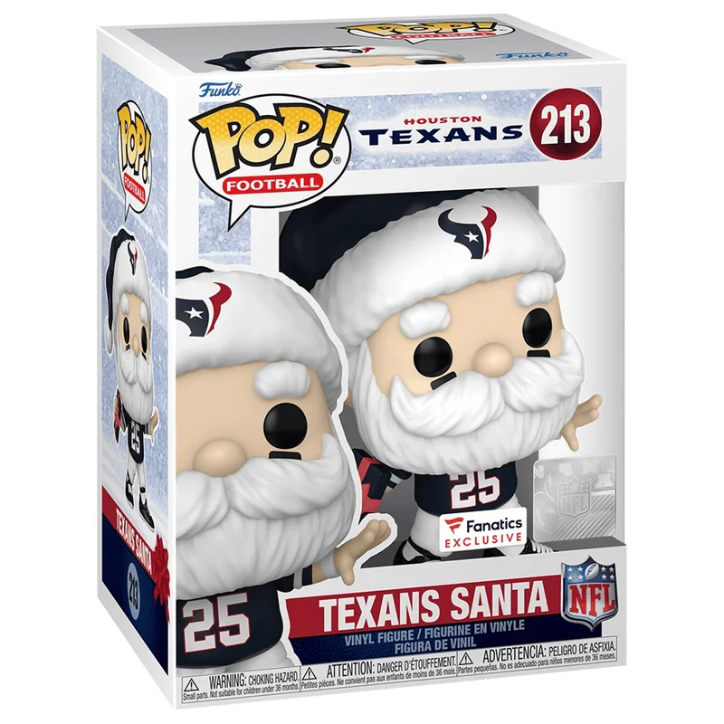 Texans Santa #213 Funko Pop from Houston Texans