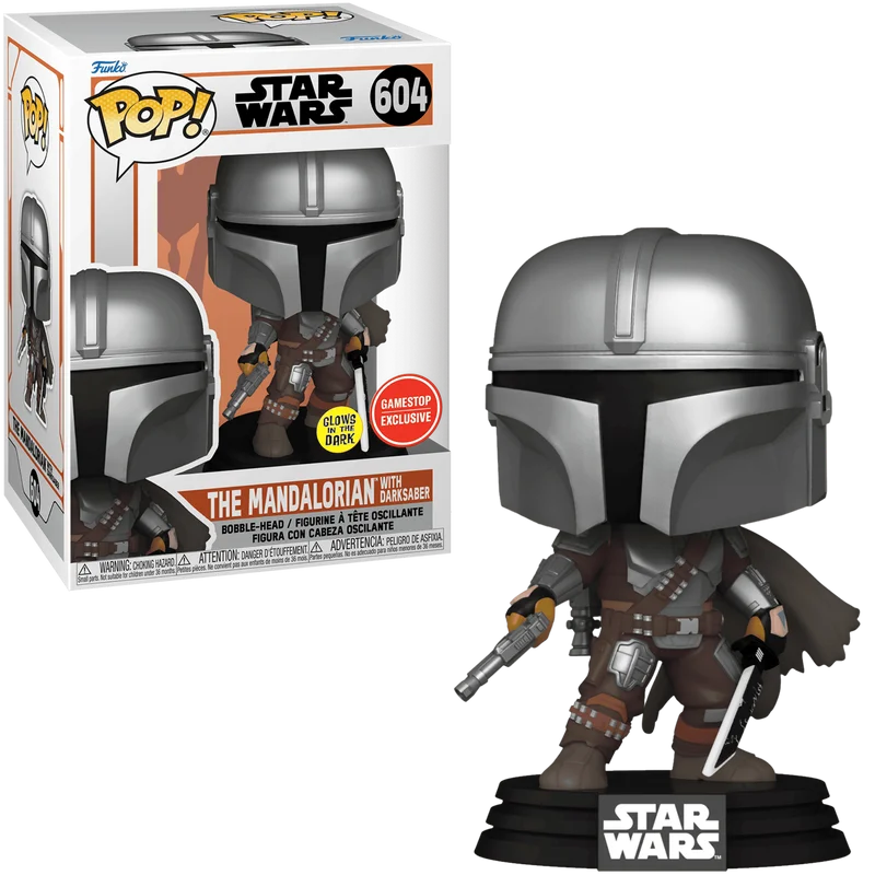 The Mandalorian with Darksaber #604 Funko Pop from Star Wars