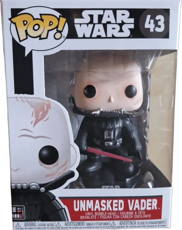 Unmasked Vader #43 Funko Pop from Star Wars
