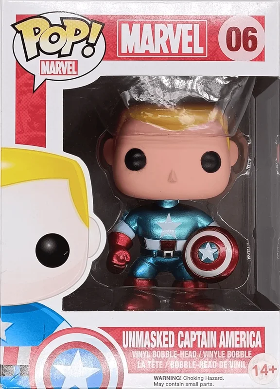 Unmasked Captain America #06 Funko Pop from Marvel