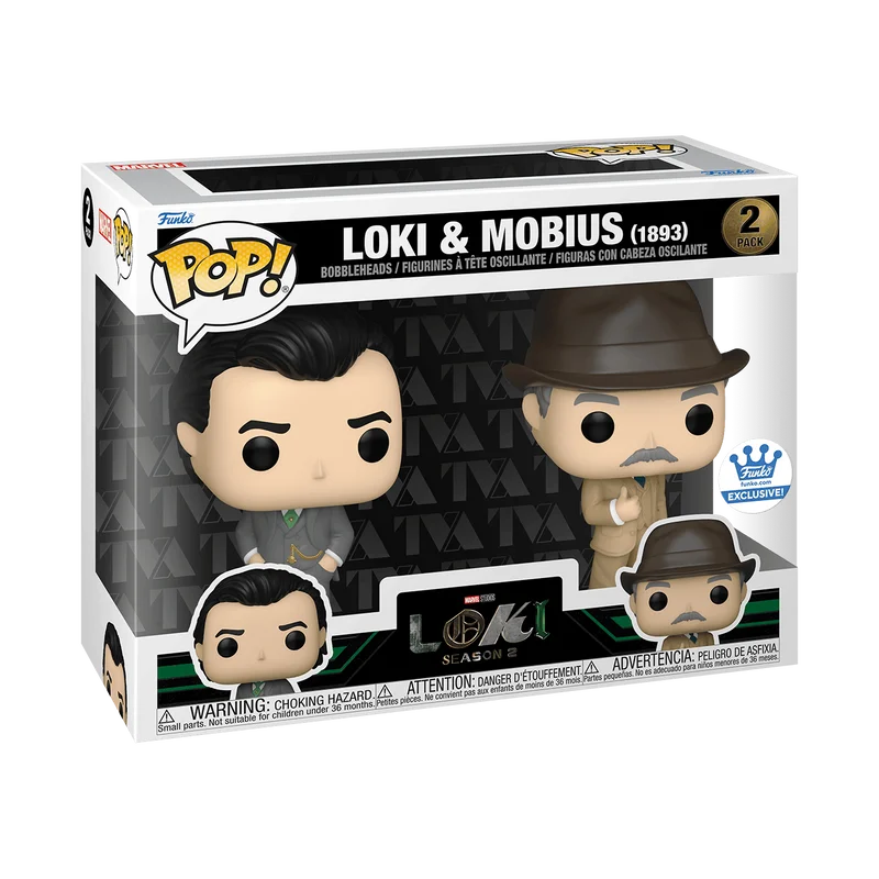 Loki & Mobius (1893) #2 PACK Funko Pop from Loki