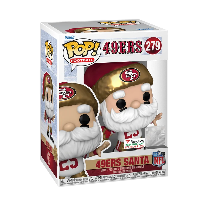 49ers Santa #279 Funko Pop from 49ers
