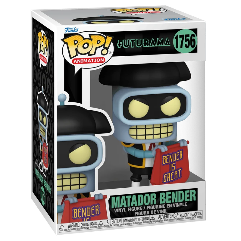 Matador Bender #1756 Funko Pop from Futurama