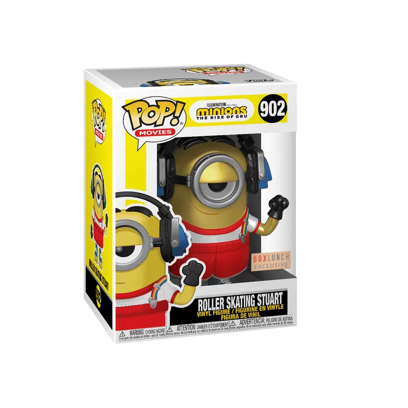 Roller Skating Stuart #902 Funko Pop from Minions the Rise of Gru