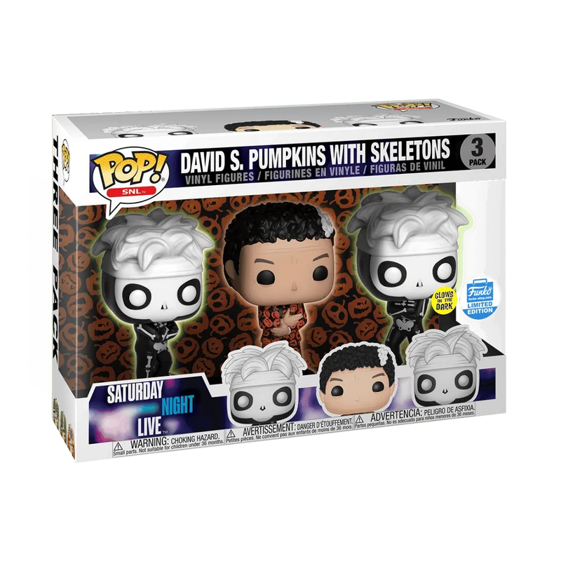 David S. Pumpkins with Skeletons #3 PACK Funko Pop from Saturday Night Live