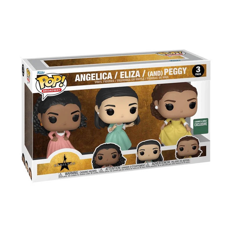 Angelica / Eliza / (And) Peggy #3 PACK Funko Pop from Hamilton