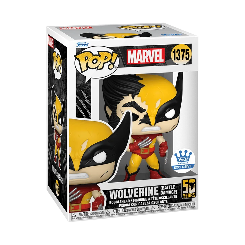 Wolverine (Battle Damage) #1375 Funko Pop from Marvel