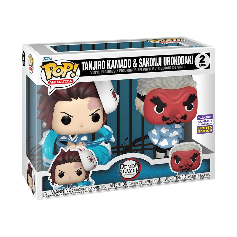 Tanjiro Kamado & Sakonji Urokodaki #2 PACK Funko Pop from Demon Slayer