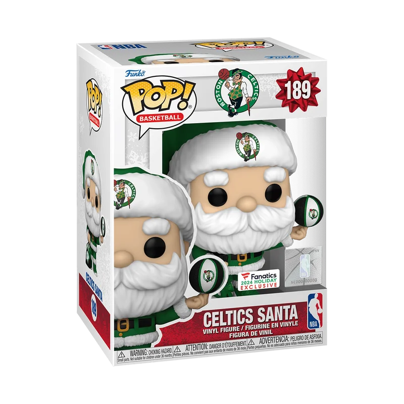 Celtics Santa #189 Funko Pop from Boston Celtics