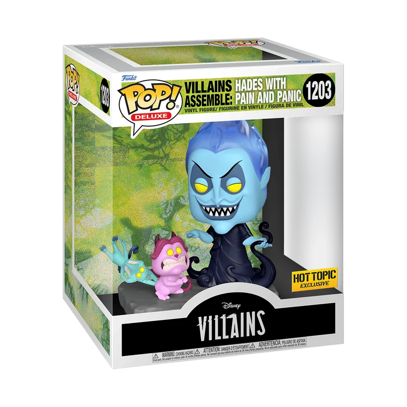 Villains Assemble: Hades with Pain and Panic #1203 Funko Pop from Disney Viallains