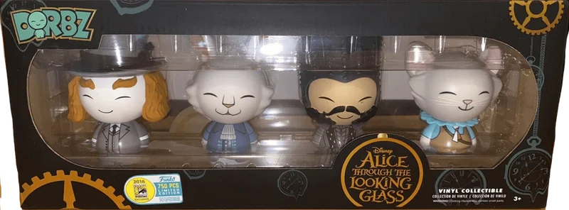 Mad Hatter, Mctwisp, Time, and Dormouse #4 PACK Funko Pop from Alice Through the Looking Glass
