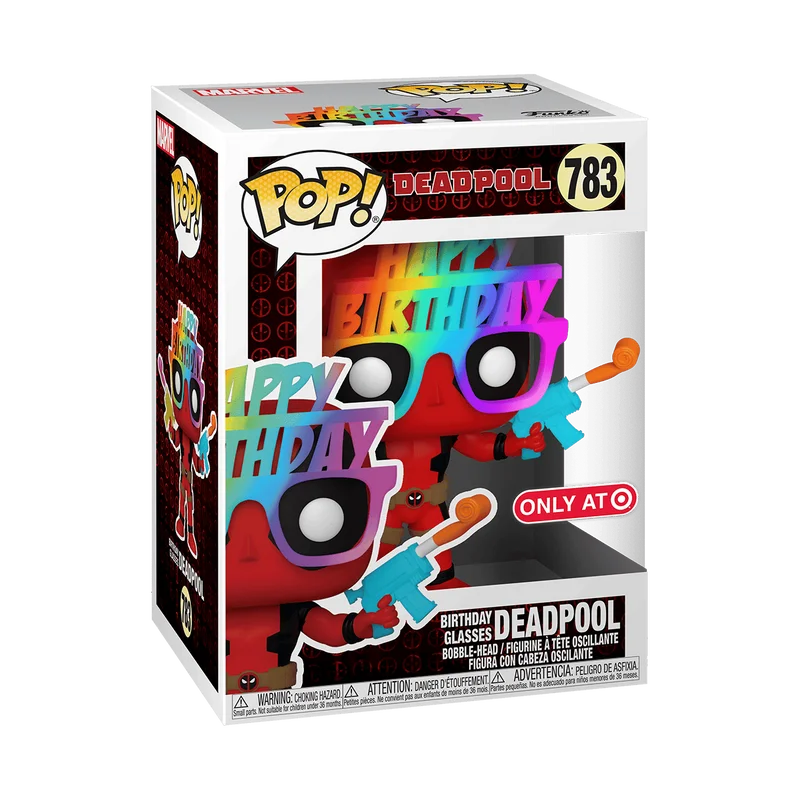 Birthday Glasses Deadpool #783 Funko Pop from Marvel