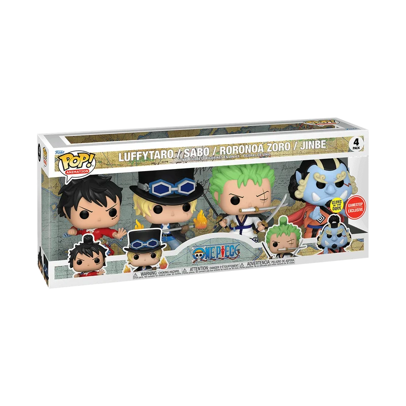 Luffytaro / Sabo / Roronoa Zoro / Jinbe #4 PACK Funko Pop from One Piece