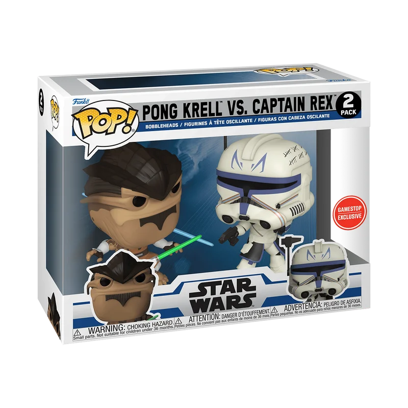 Pong Krell vs. Captain Rex #2 PACK Funko Pop from Star Wars