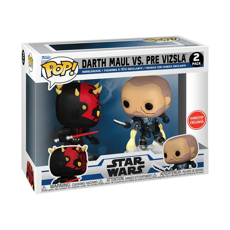 Darth Maul vs. Pre Vizsla #2 PACK Funko Pop from Star Wars