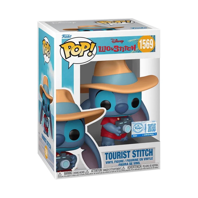 Tourist Stitch #1569 Funko Pop from Lilo & Stitch