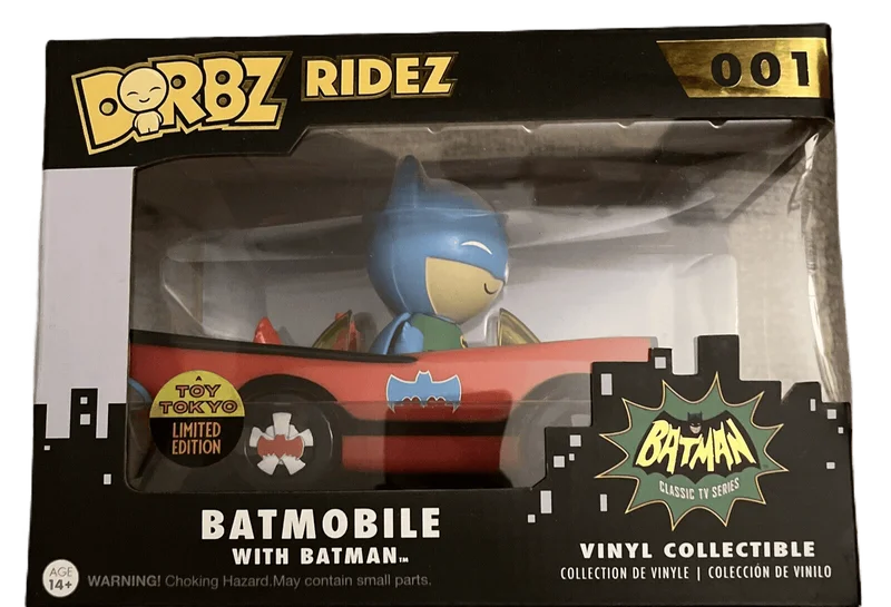 Batmobile with Batman #001 Funko Pop from Batman Classic TV Series
