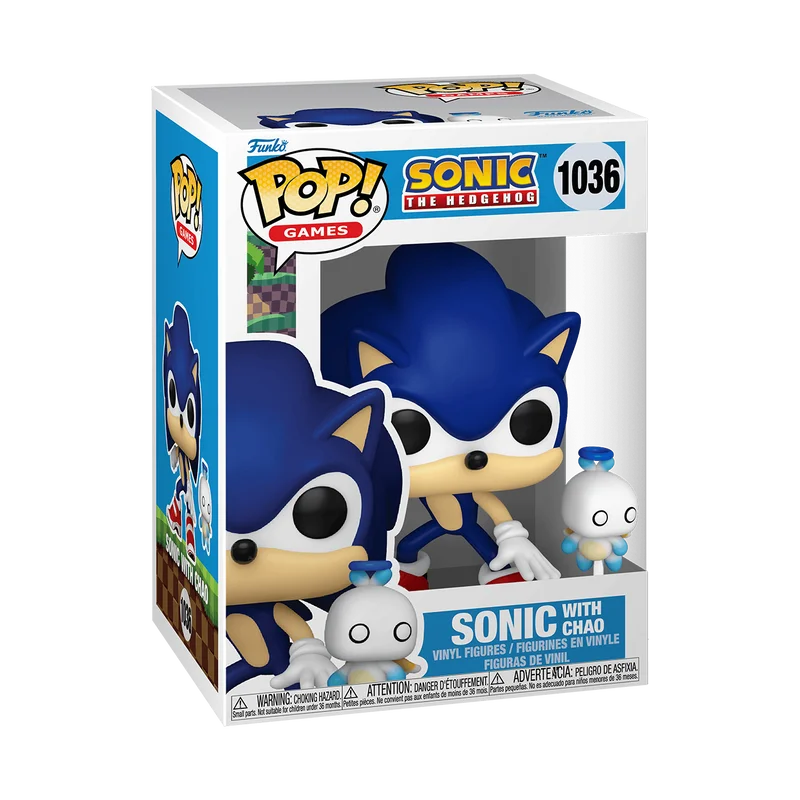 Sonic with Chao #1036 Funko Pop from Sonic The Hedgehog