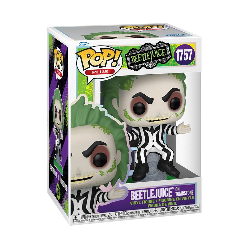 Beetlejuice on Tombstone #1757 Funko Pop from Beetlejuice