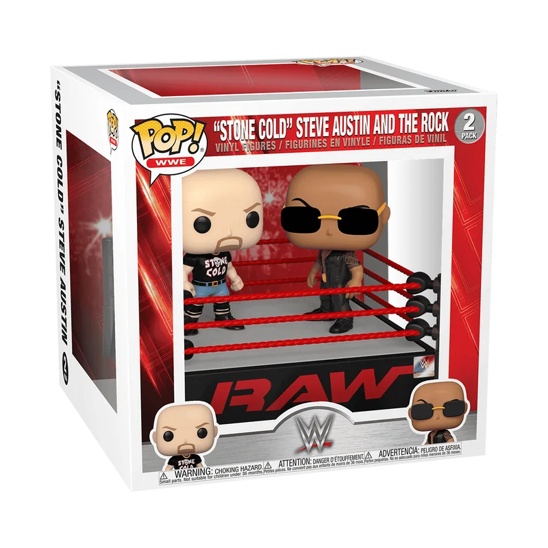 "Stone Cold" Steve Austin and The Rock #2 PACK Funko Pop from WWE