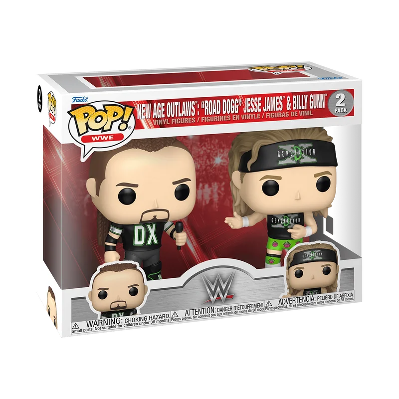 New Age Outlaws: "Road Dogg" Jesse James & Billy Gunn #2 PACK Funko Pop from WWE