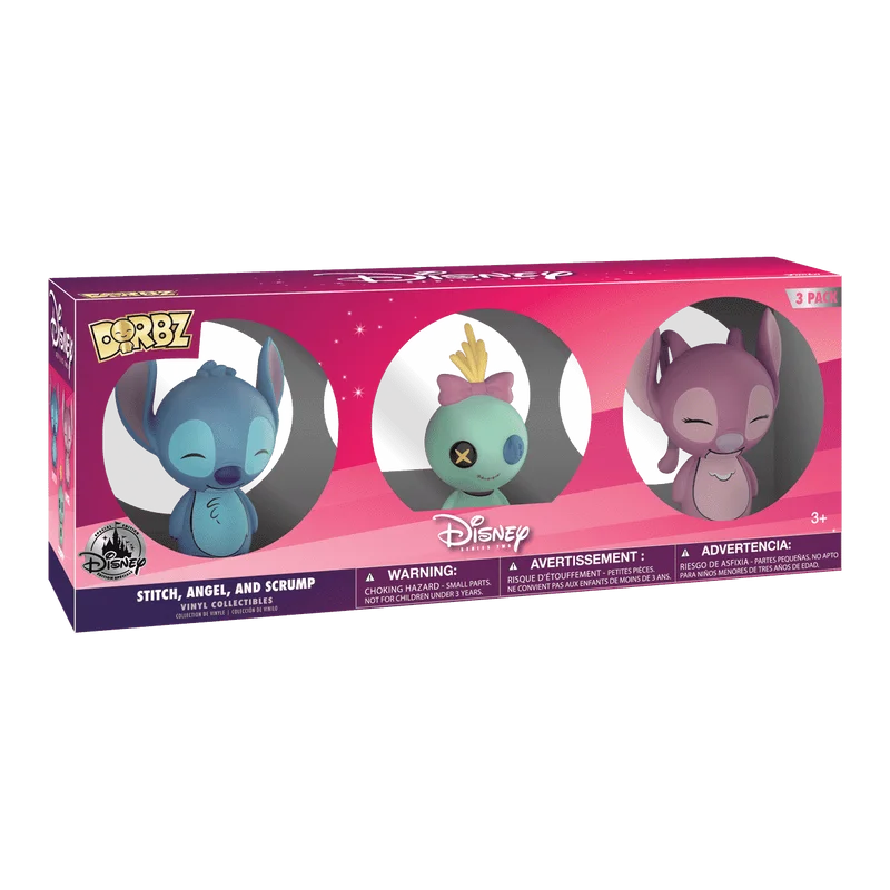 Stitch, Angel, and Scrump #3 PACK Funko Pop from Disney
