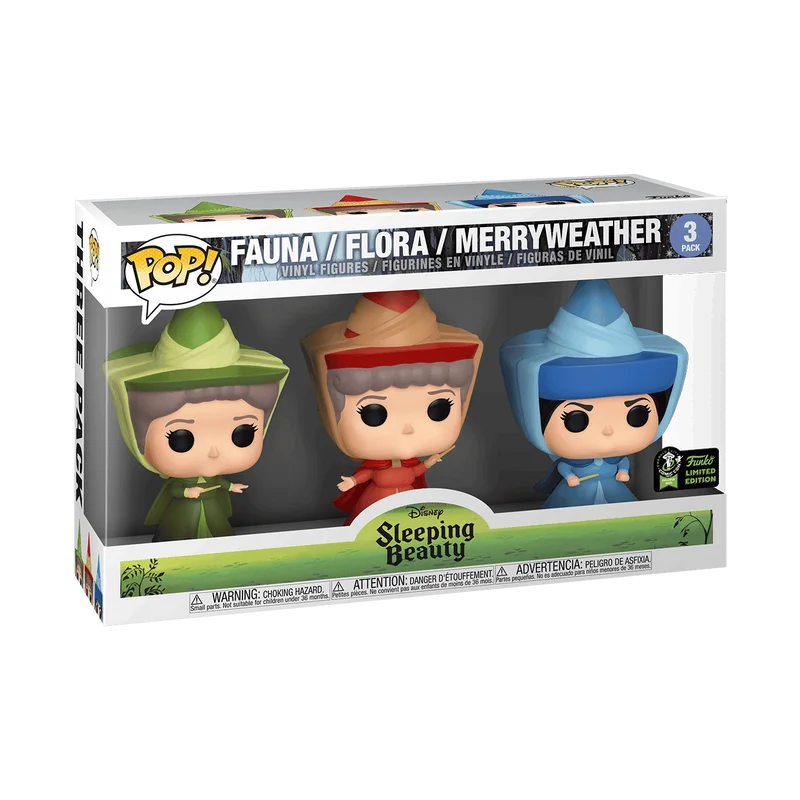 Fauna / Flora / Merryweather #3 PACK Funko Pop from Sleeping Beauty