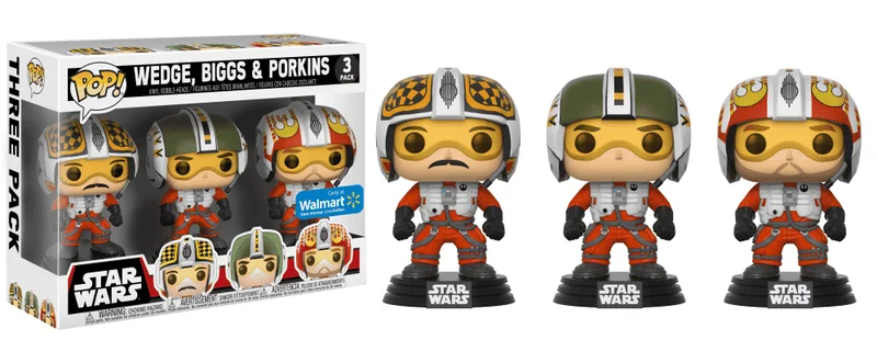 Star Wars Biggs, Wedge, & Porkins #3 PACK Funko Pop from Star Wars