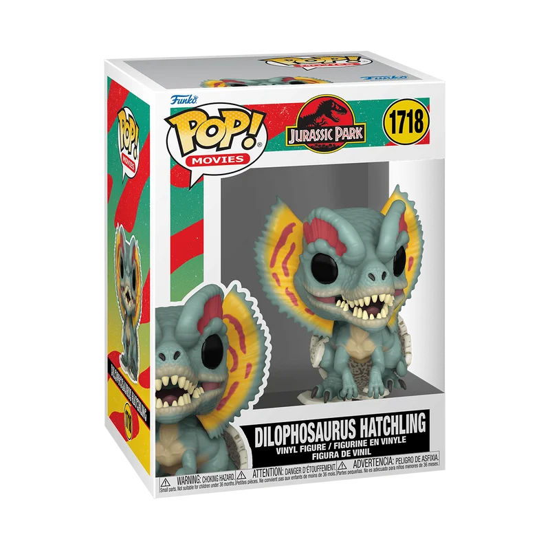 Dilophosaurus Hatchling #1718 Funko Pop from Jurassic Park