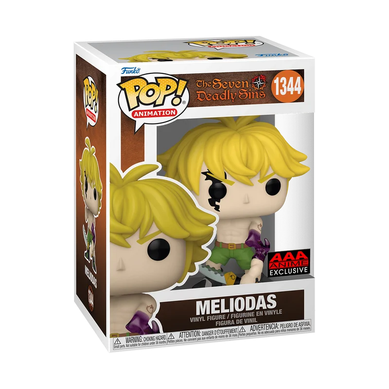 Meliodas #1344 Funko Pop from The Seven Deadly Sins