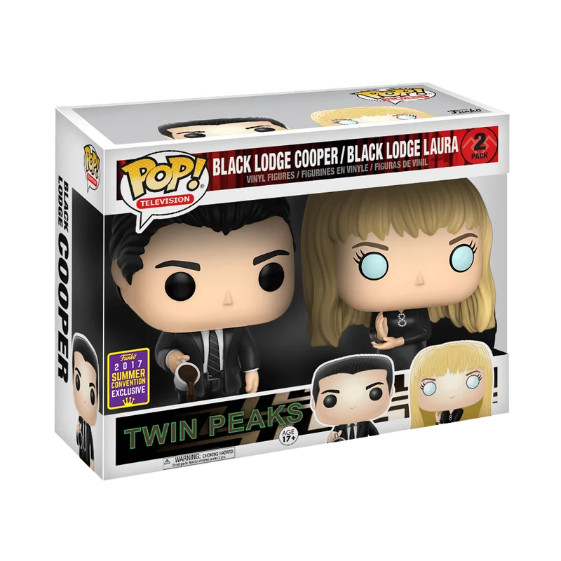 Black Lodge Cooper & Black Lodge Laura #2 PACK Funko Pop from Twin Peaks
